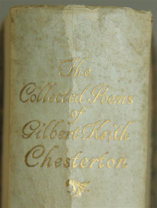 Chesterton (G. K.) - The Collected Poems, signed and numbered 347/350